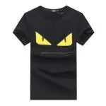 fendi t-shirt new season yellow eyes black